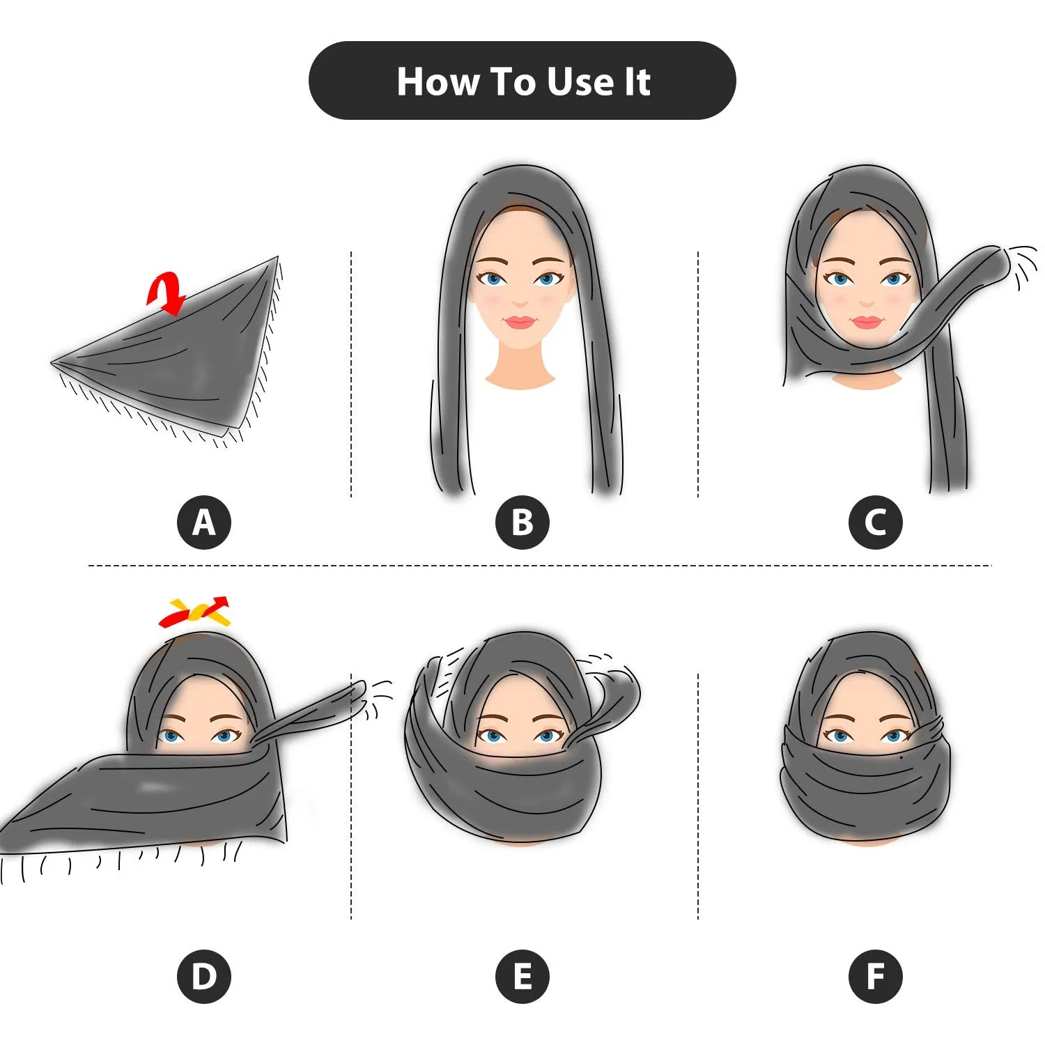 3 Arab Plaid Fringe Scarves Cotton Shemagh Keffiyeh Head Neck Scarf with Tassel for Tactical Outdoor Camping Accessory Unisex Army Green, Black White, Grey