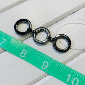 3 Circle Link - 1/2"x2.88" - Brushed Chrome - 2 pcs