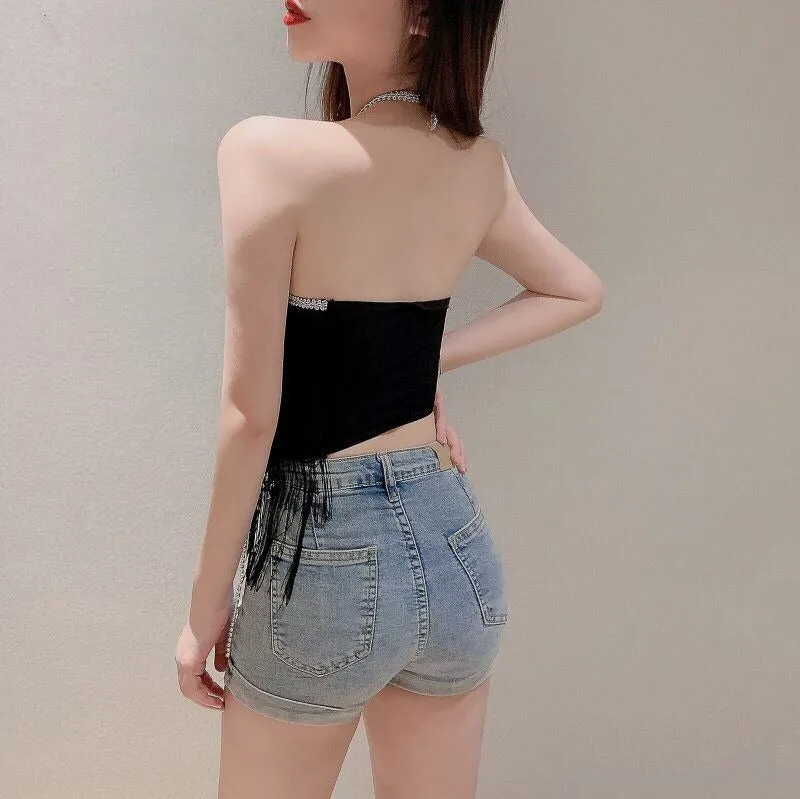 Alexis Bustier Top with Tassels