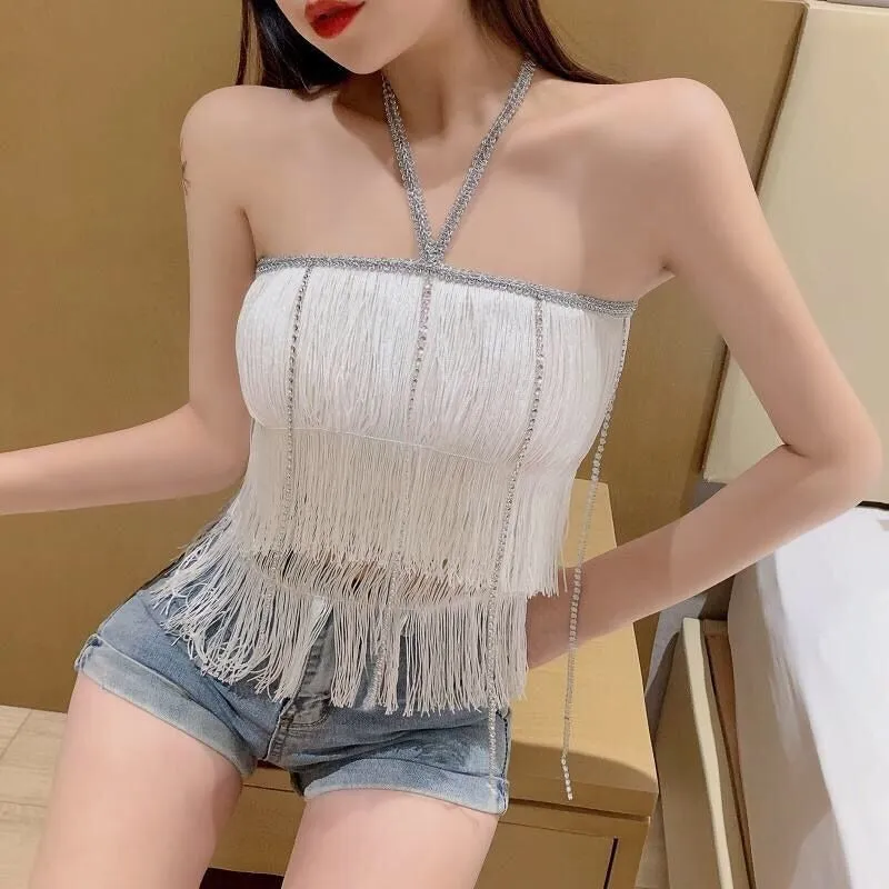 Alexis Bustier Top with Tassels