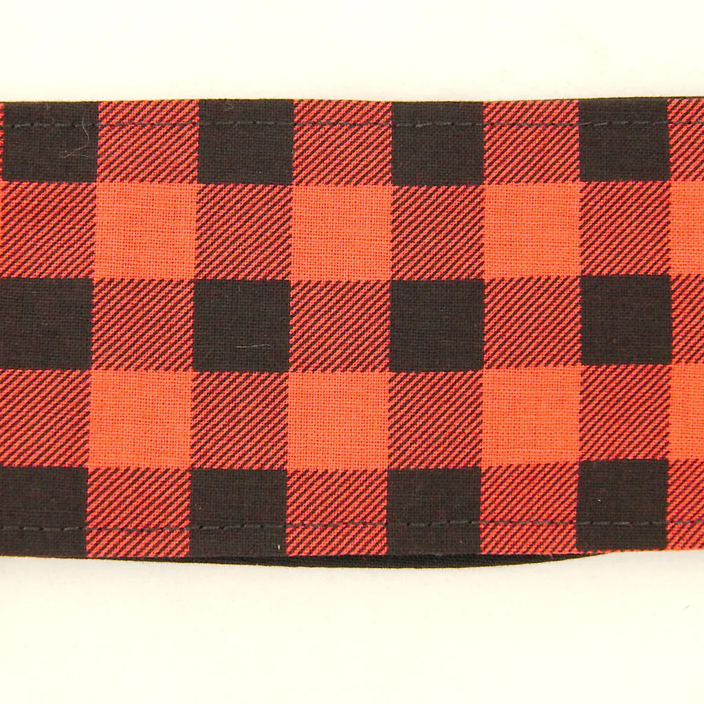 Black & Red Plaid Hair Tie
