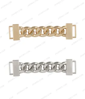 Chain Design Shiny Metal Fashion Belt Accessory