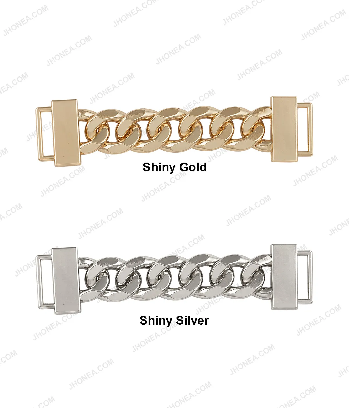 Chain Design Shiny Metal Fashion Belt Accessory