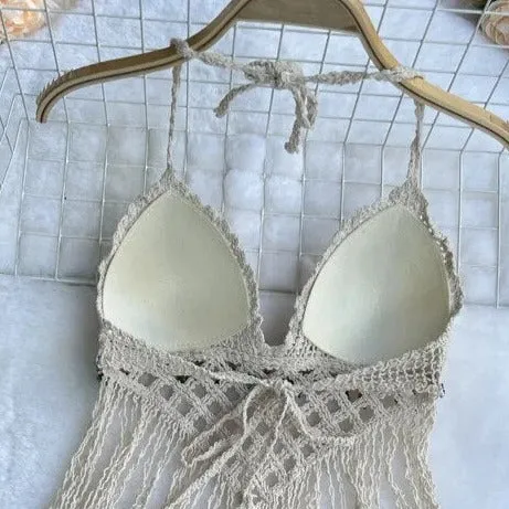 Coral Two Piece Crochet Set