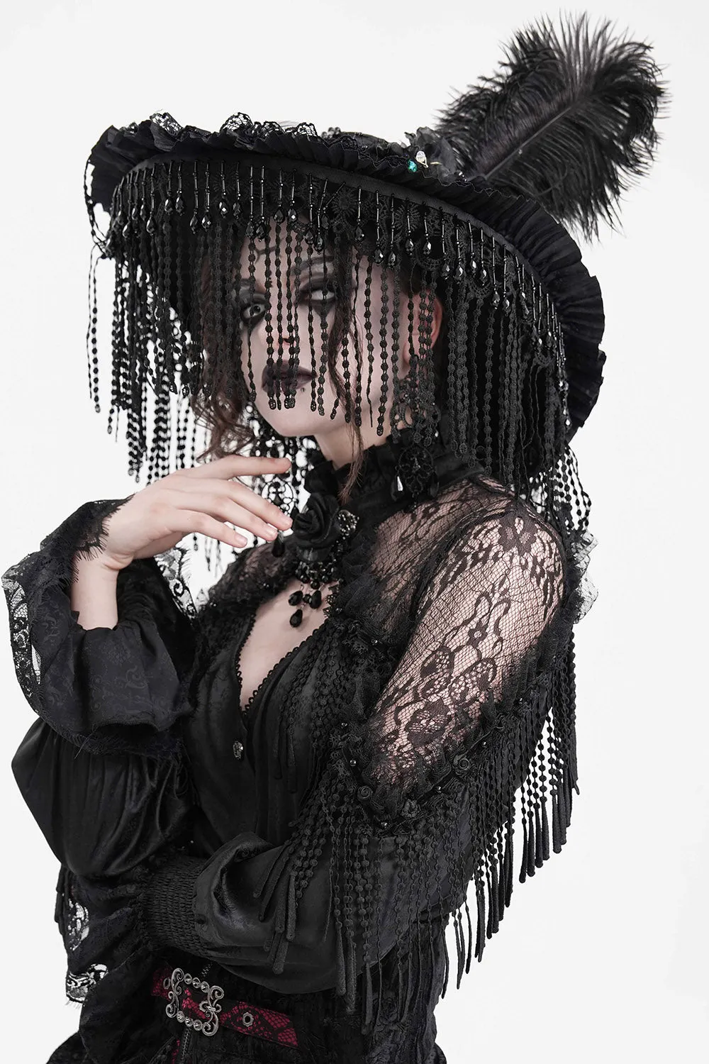 Dark Duchess Tassel Hat