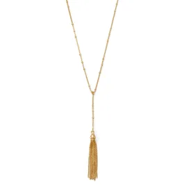 Darling Drop! 18" 2 14 Karat Gold Plated Tassel Necklace
