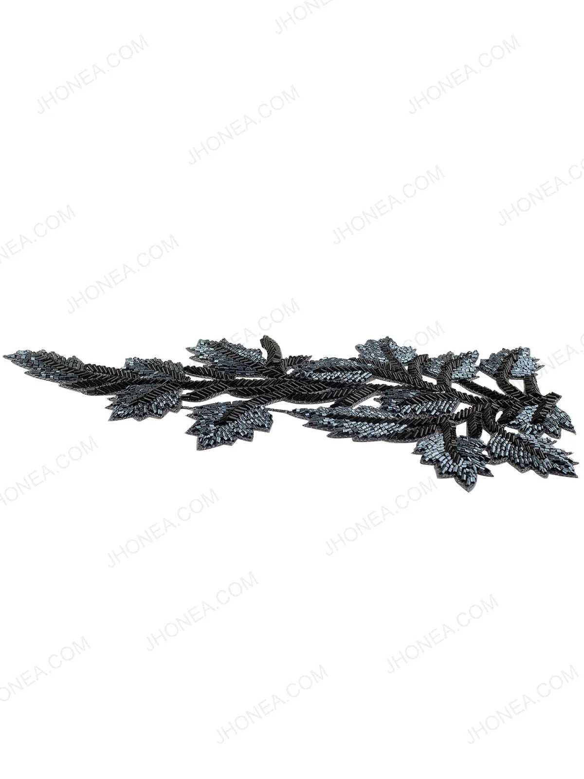 Dazzling Kerosene Blue Crystal Handmade Cutwork Patch