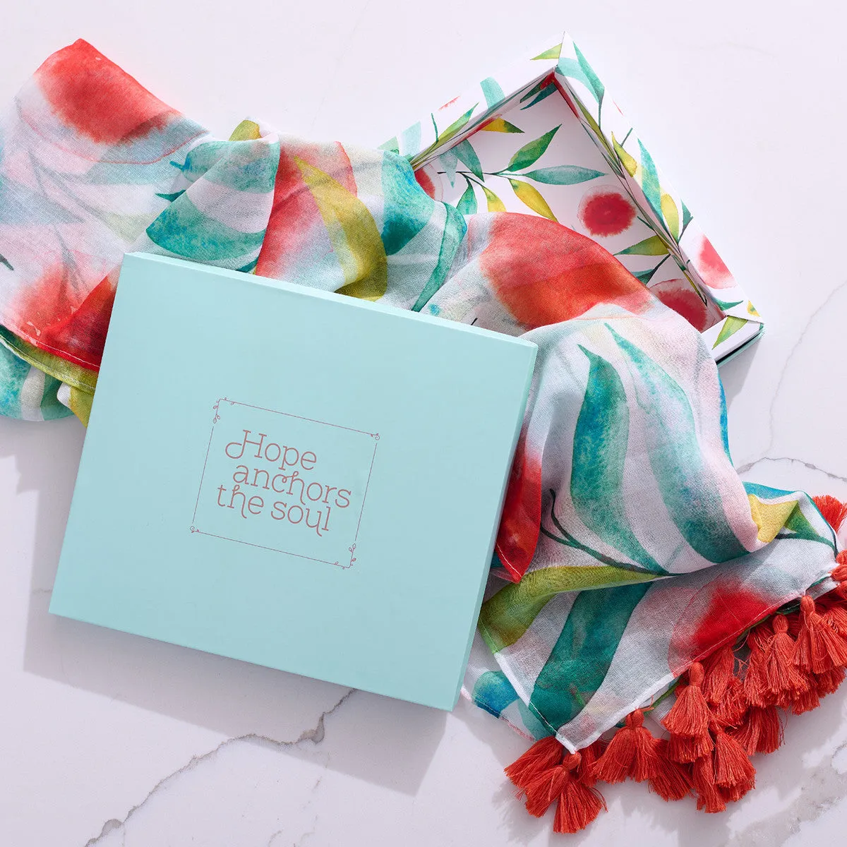 Decorative Pastel Designed Gift Scarf