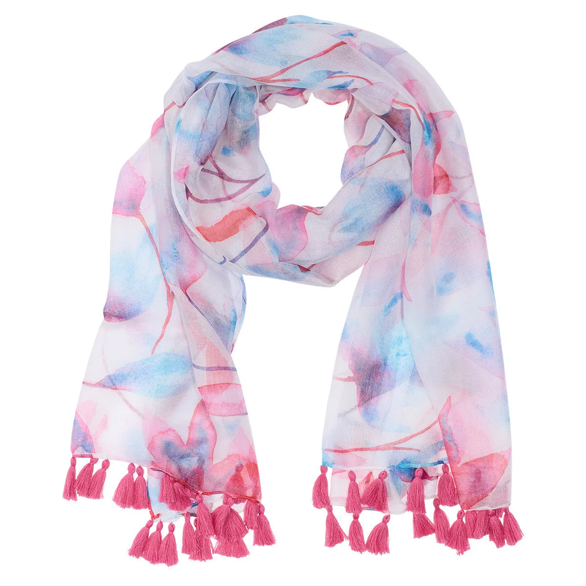 Decorative Pastel Designed Gift Scarf