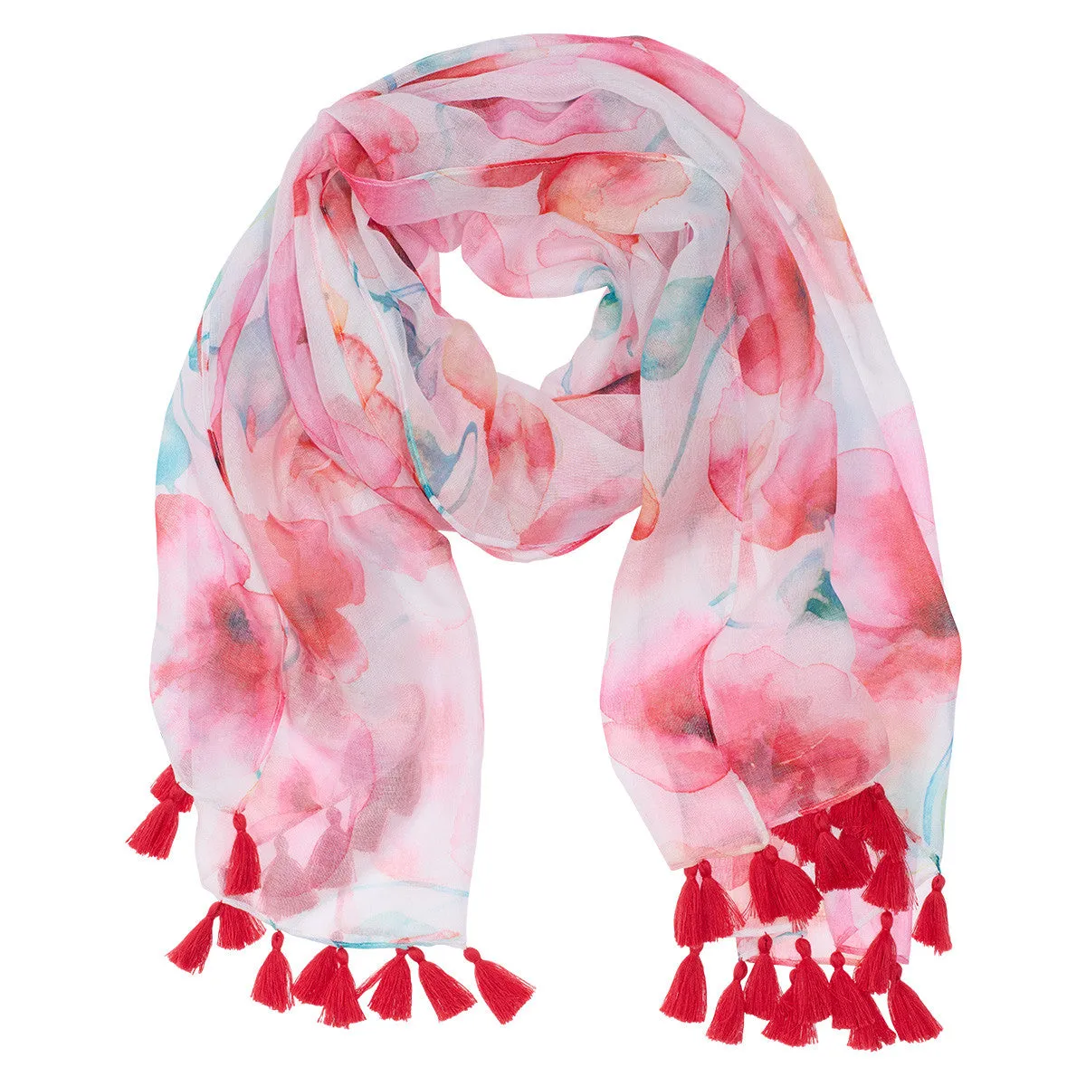 Decorative Pastel Designed Gift Scarf