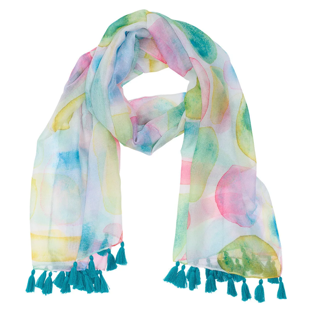 Decorative Pastel Designed Gift Scarf