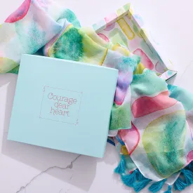 Decorative Pastel Designed Gift Scarf