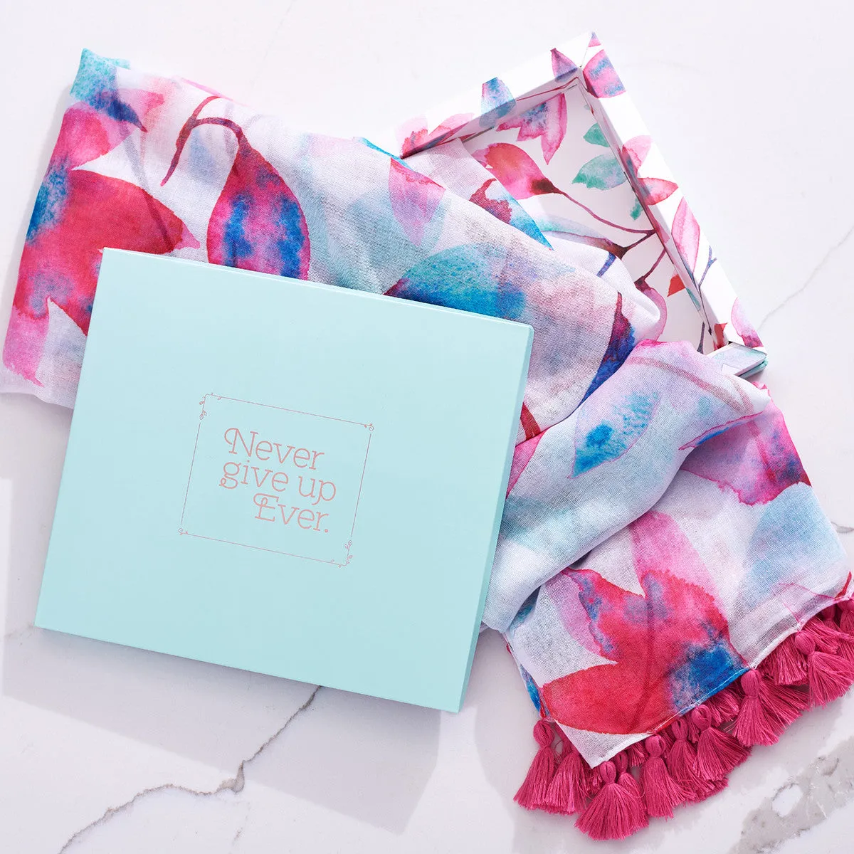 Decorative Pastel Designed Gift Scarf