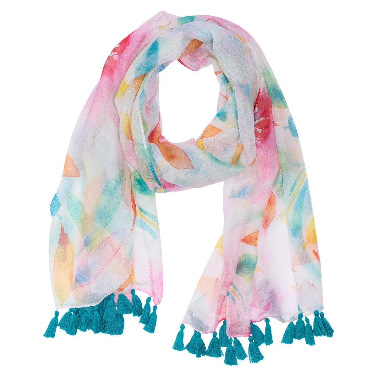 Decorative Pastel Designed Gift Scarf