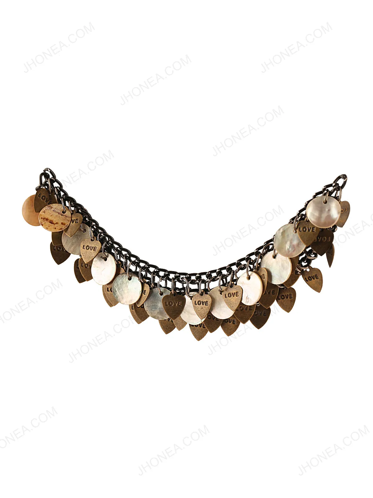 Double Layer Chain Tassel Neck for Womens