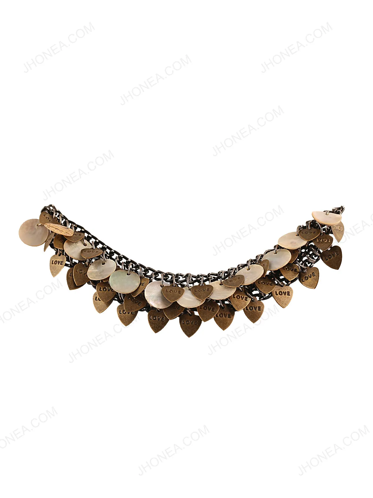 Double Layer Chain Tassel Neck for Womens