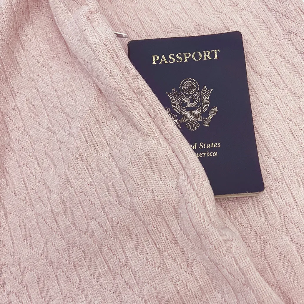 Galway Cable Knit Scarf - Blush