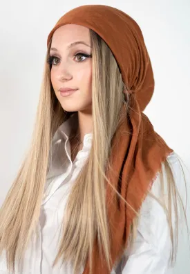 Gingerbread Solid Head Scarf