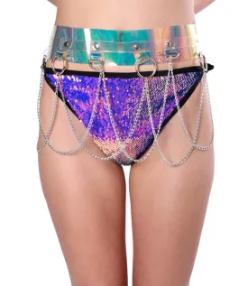 Holographic Hoop Chain Belt