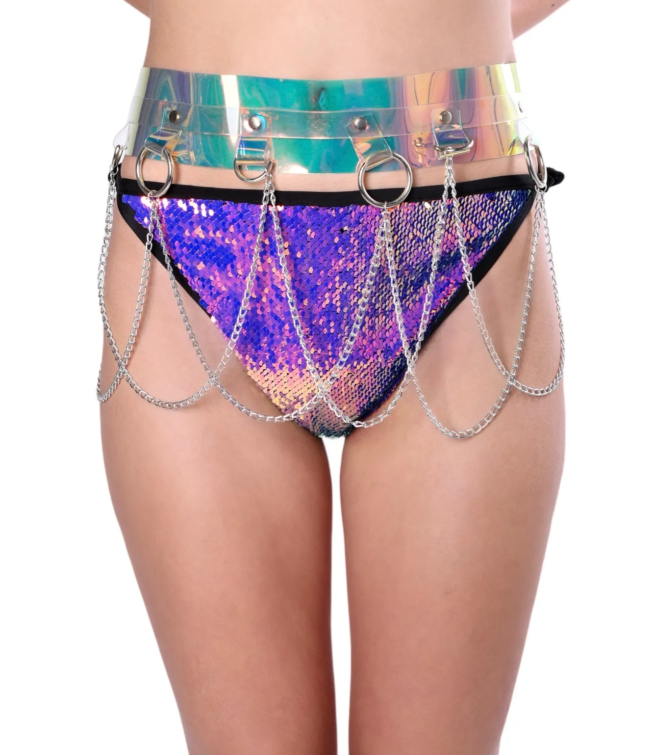 Holographic Hoop Chain Belt