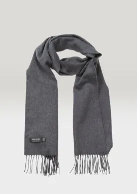 John Hanly Merino Scarf | Solid Charcoal