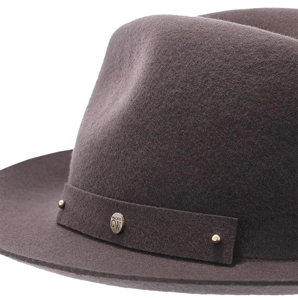 Journey - Walrus Hats Wool Felt Fedora Crushable Hat - H7009