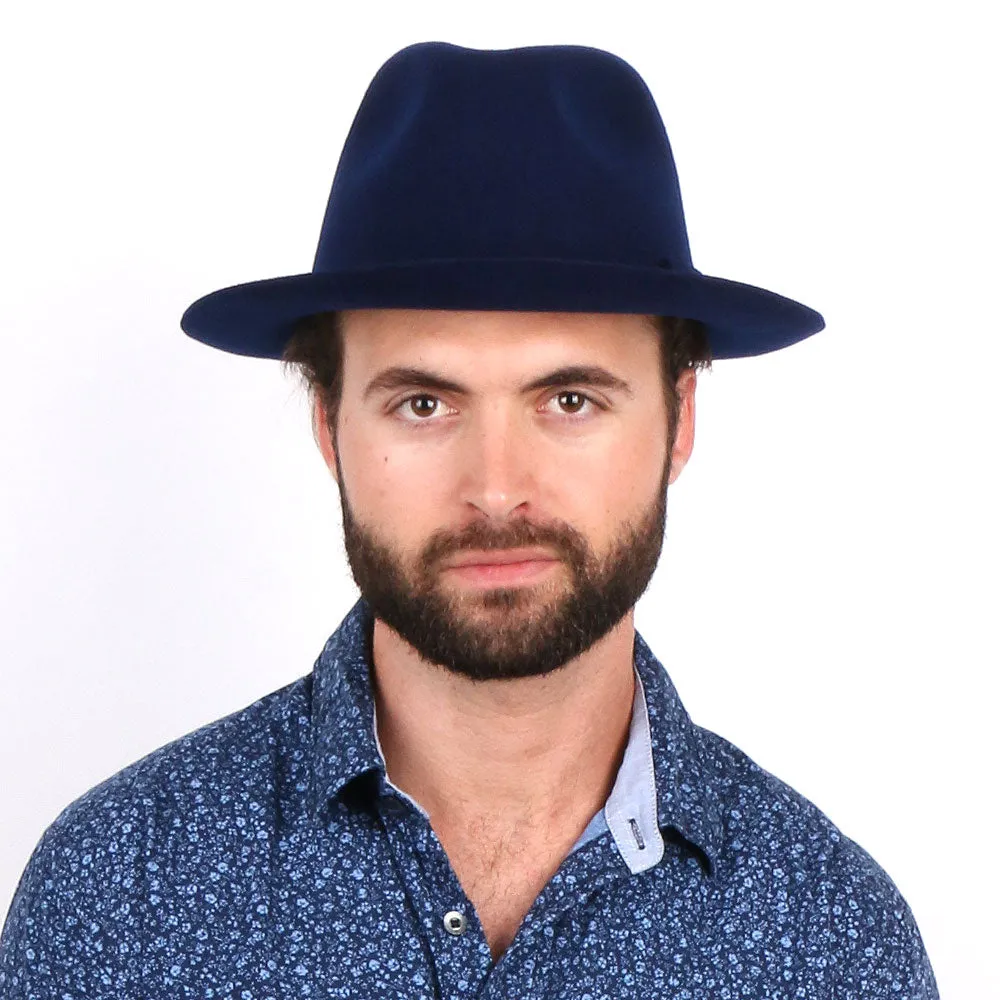 Journey - Walrus Hats Wool Felt Fedora Crushable Hat - H7009