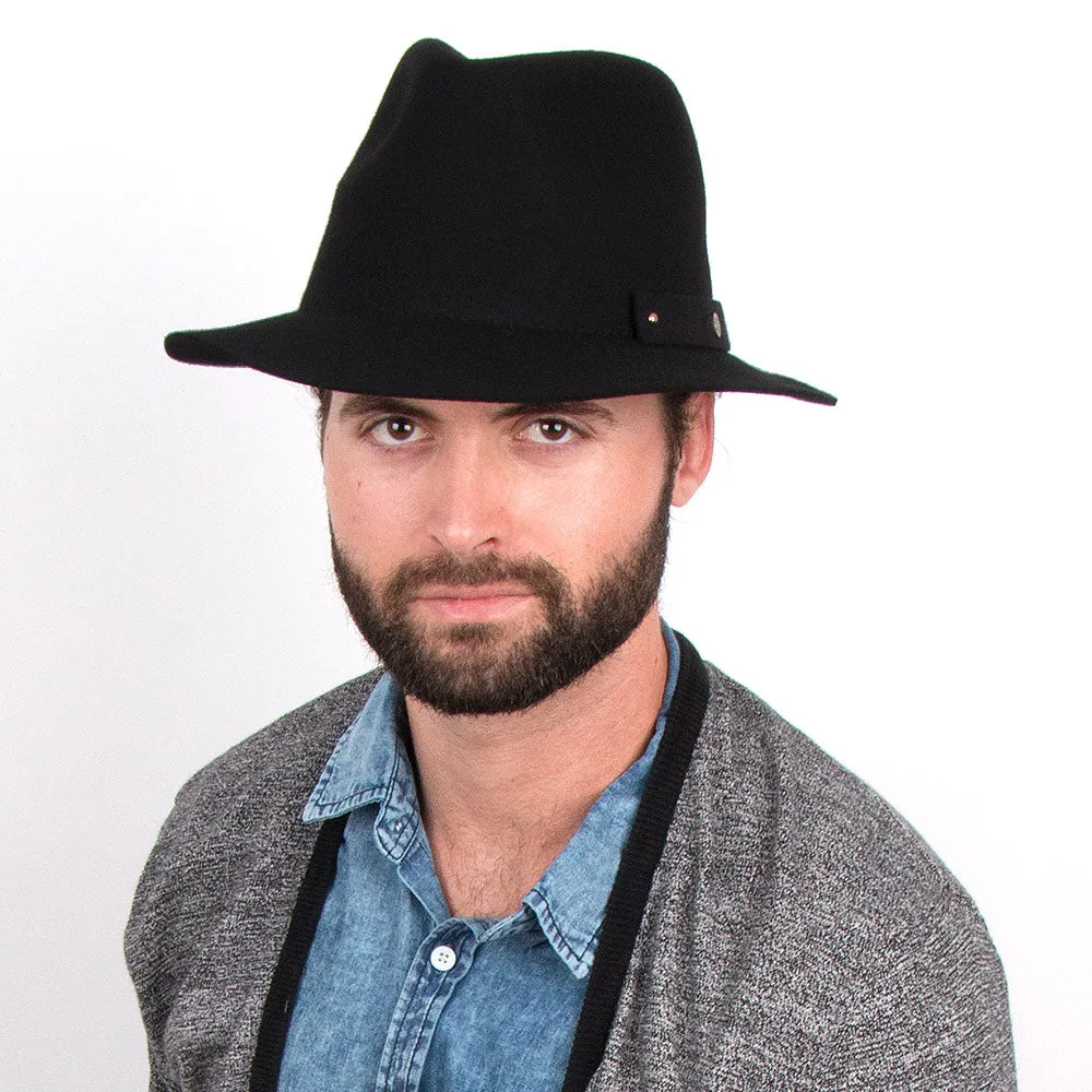 Journey - Walrus Hats Wool Felt Fedora Crushable Hat - H7009