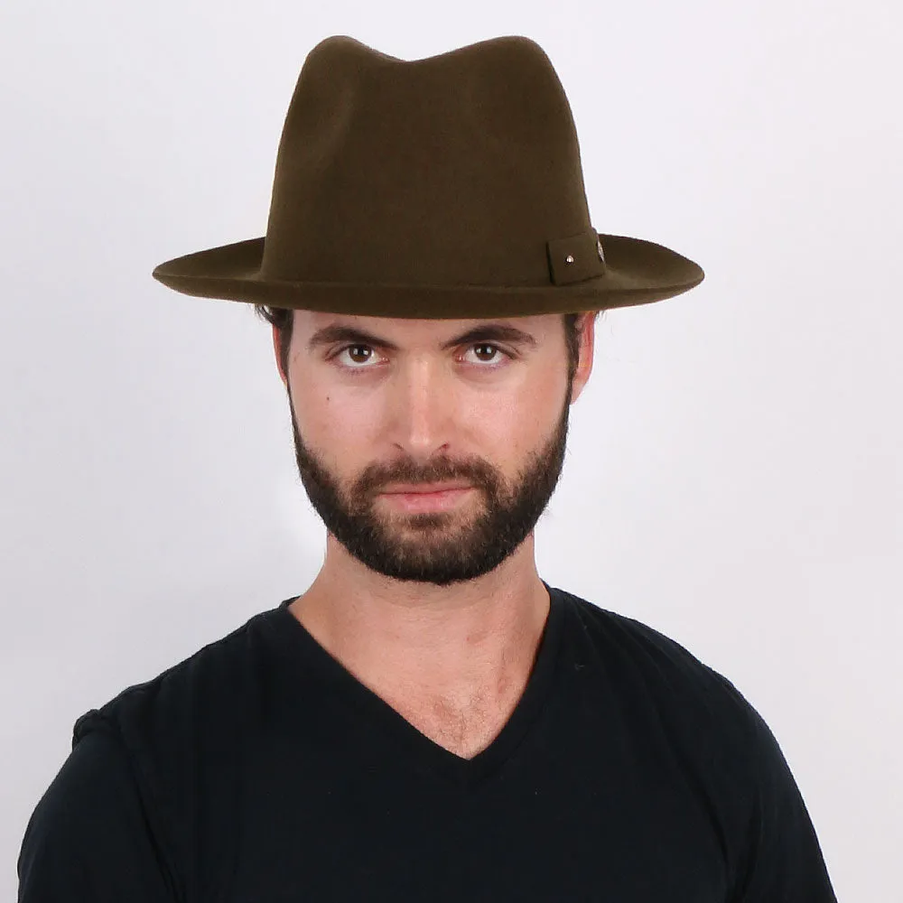 Journey - Walrus Hats Wool Felt Fedora Crushable Hat - H7009