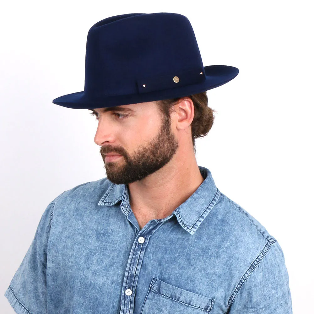 Journey - Walrus Hats Wool Felt Fedora Crushable Hat - H7009