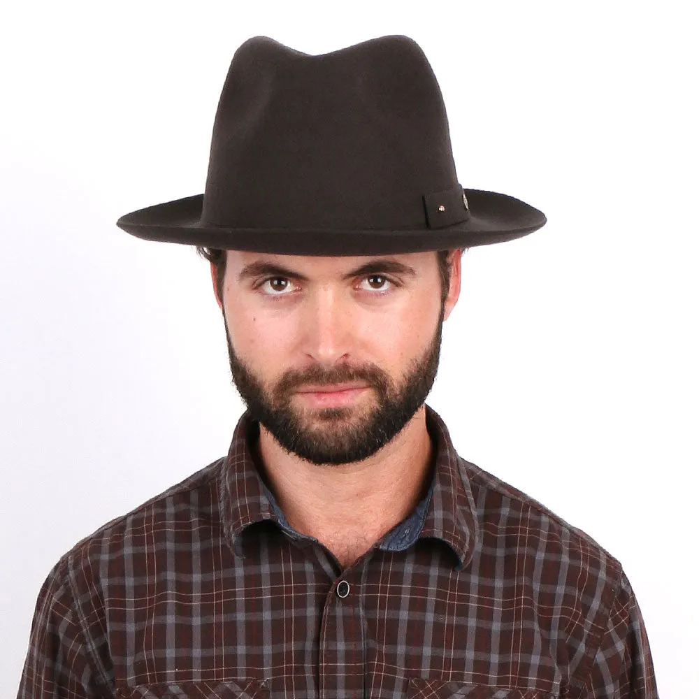 Journey - Walrus Hats Wool Felt Fedora Crushable Hat - H7009