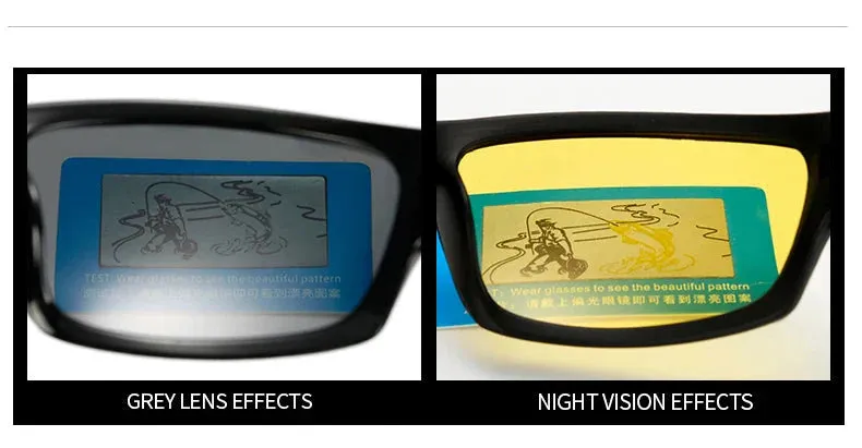 Men and Women Night Vision Anti-glare UV400 Lens Driving Sunglasses