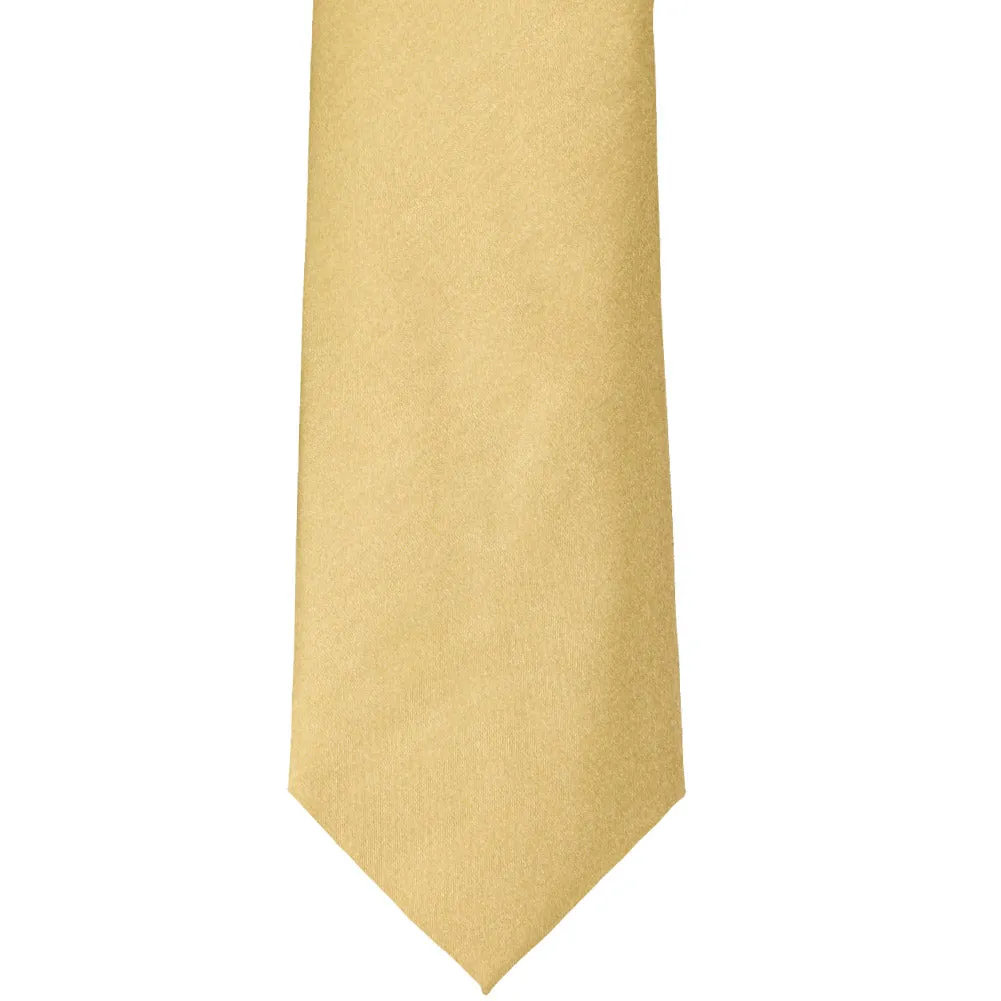 Pale Gold Solid Color Necktie