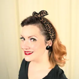 Pinup Leopard Print Hair Tie