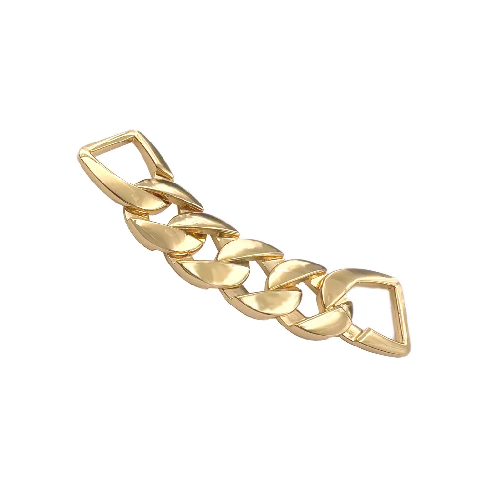 Quality Chain Design Shiny Dark Gold Fashion Belt Buckle Accessory
