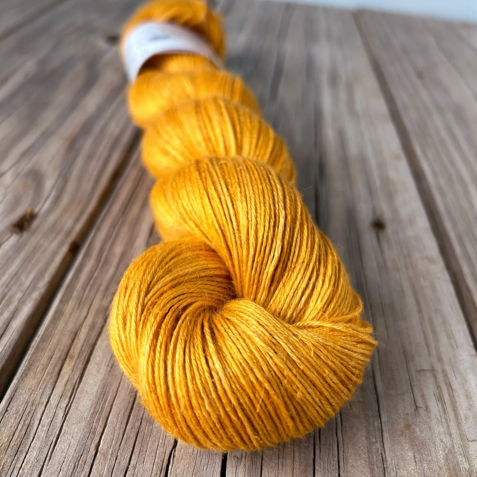 Sailing in the Sunshine, Yellow Bamboo Linen Treasures Yarn, Fingering Weight Yarn