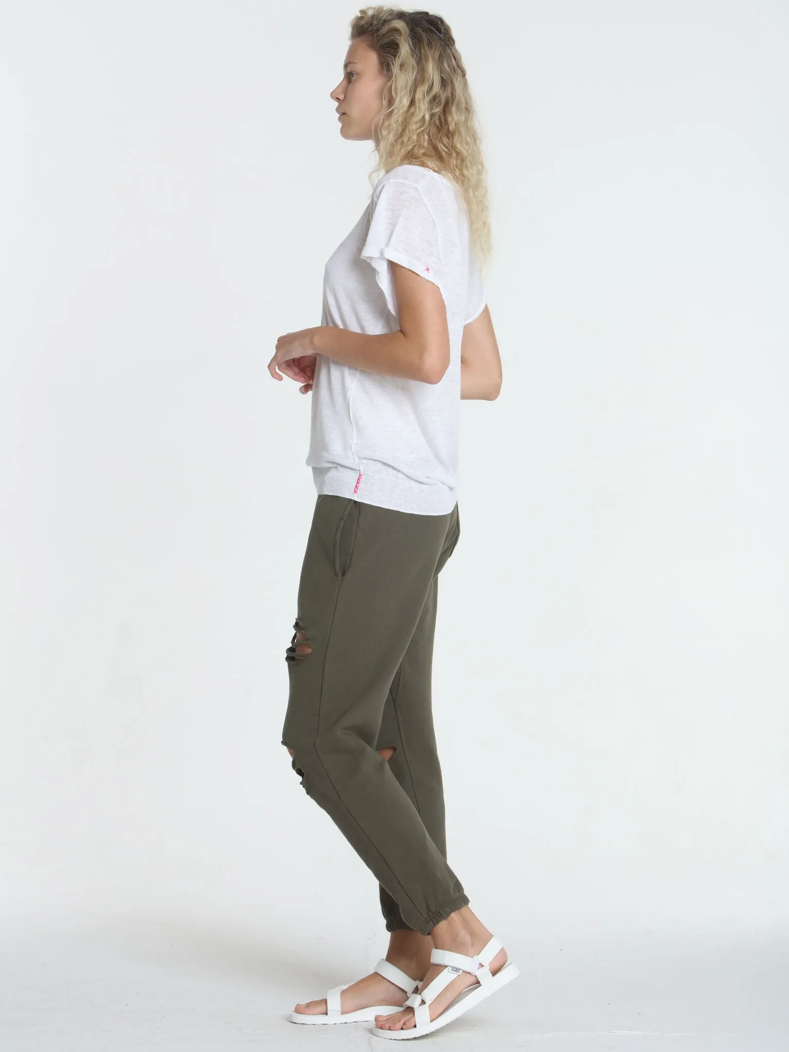 Seamed Summer Tee - White