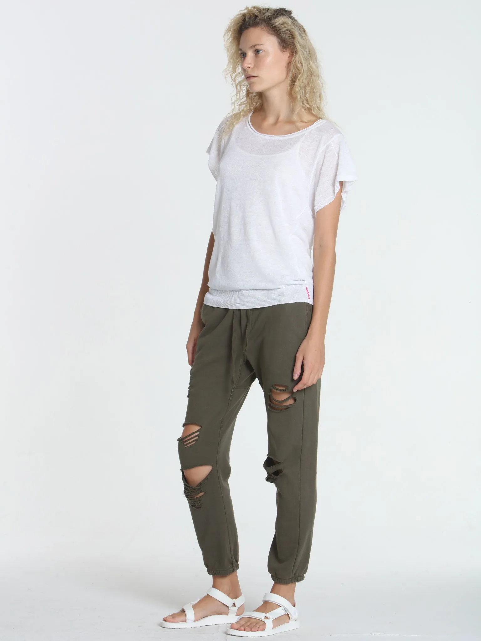 Seamed Summer Tee - White