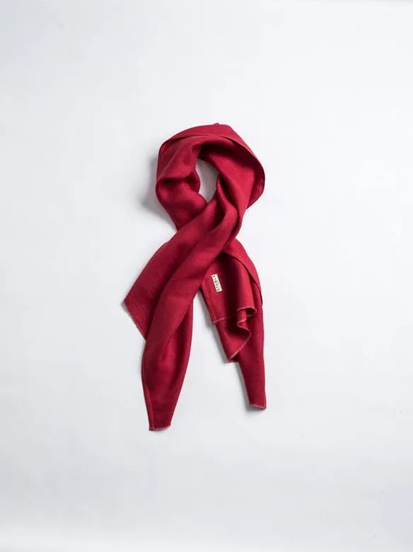 The STABLE Irish Linen Scarf - Red Irish Linen Scarf
