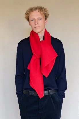 The STABLE Irish Linen Scarf - Red Irish Linen Scarf