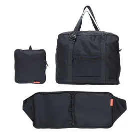 Travel Duffle Bag Foldable Laptop Luggage KO-BOSTON - Navy