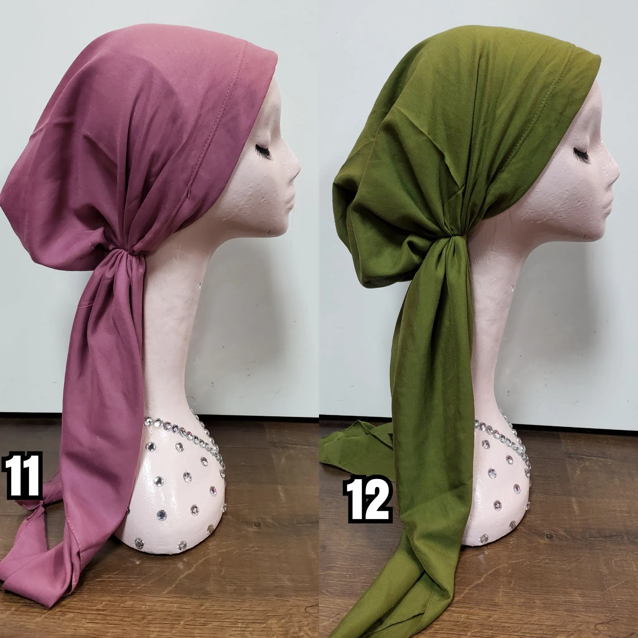 Turkish Pre-Tied Tichel: Solid Colors