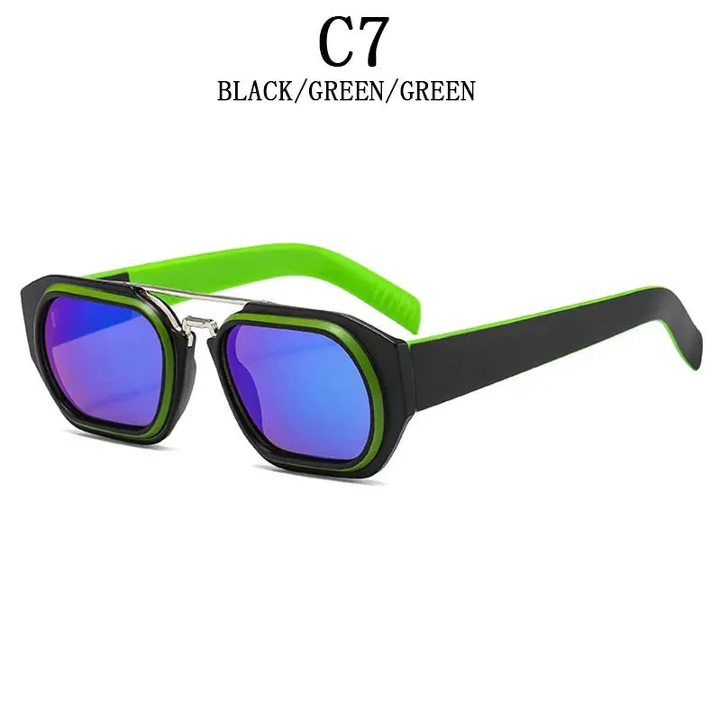 Vintage Steampunk Style Anti-UV Square Sunglasses for Men and Women