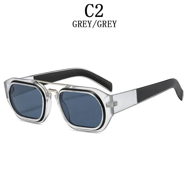 Vintage Steampunk Style Anti-UV Square Sunglasses for Men and Women