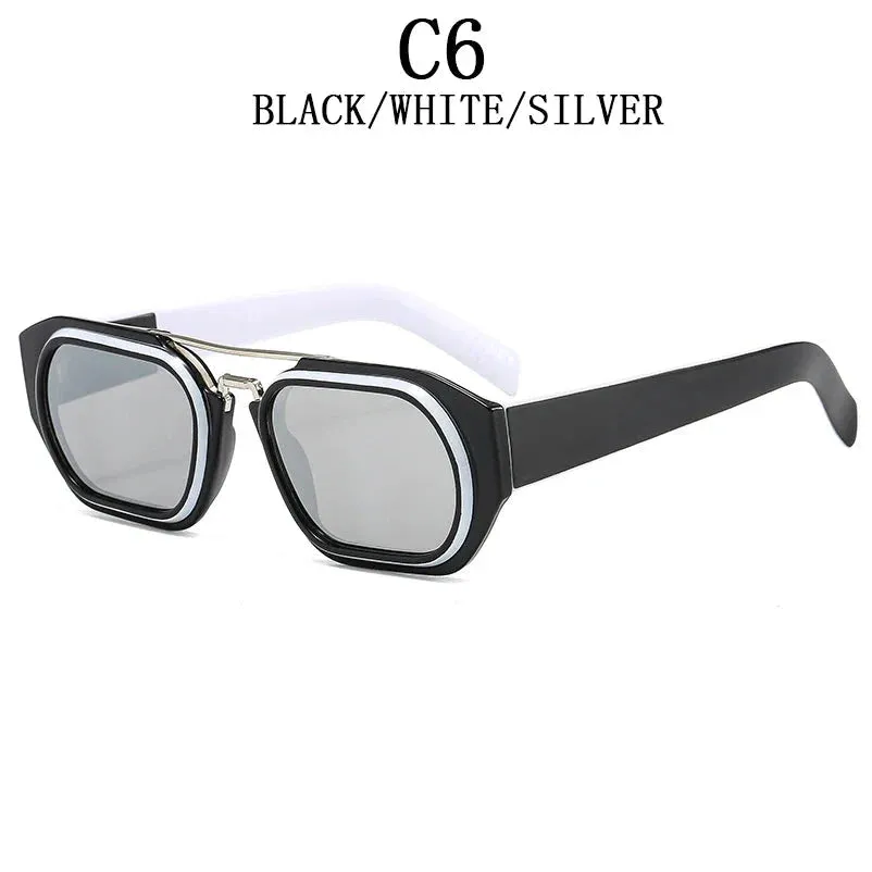 Vintage Steampunk Style Anti-UV Square Sunglasses for Men and Women