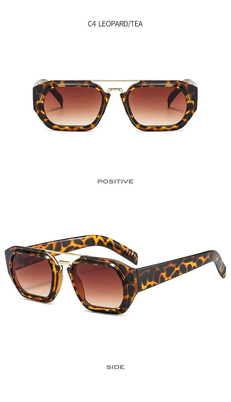 Vintage Steampunk Style Anti-UV Square Sunglasses for Men and Women