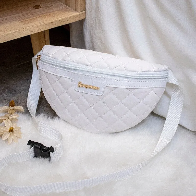 Women's Quilted Textured Crossbody Chest Pack Bags