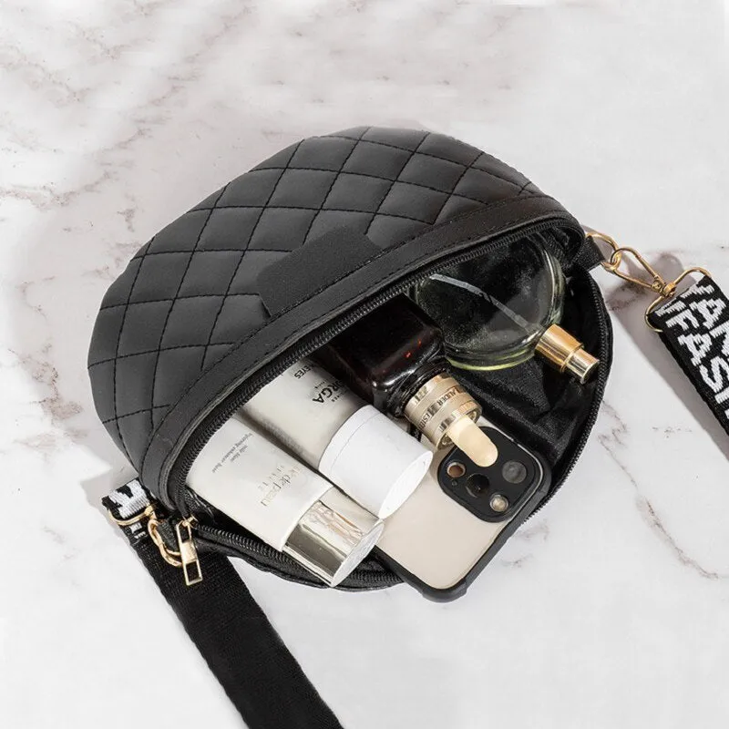 Women's Quilted Textured Crossbody Chest Pack Bags