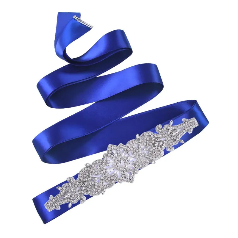Women's Sparkling Rhinestone Decorated Applique Bridal Belt