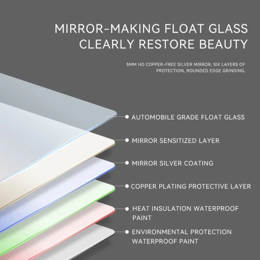 ZUN 15 in. H LED Single Vanity Mirror in Polished Crystal Vanity LED Mirror for W2026P203528
